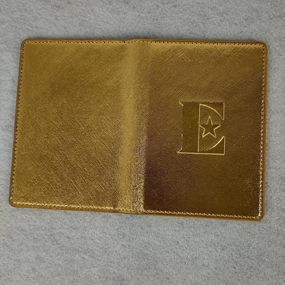 Elton John Farewell Yellow Brick Road Gold Metallic Passport Holder Cover